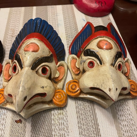 Wood bird mask - Picture 2 of 7